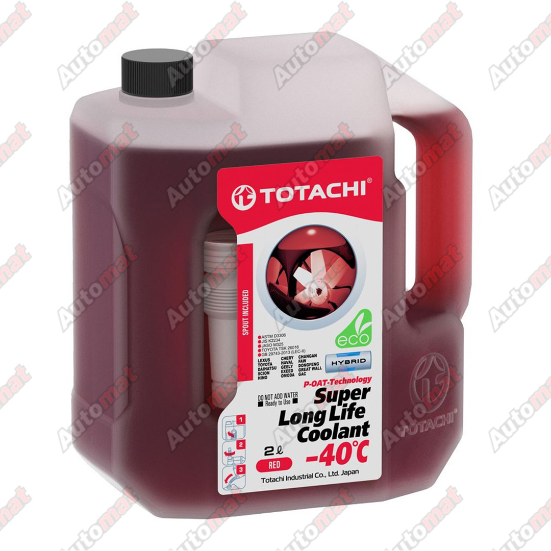 Антифриз TOTACHI Super Long Life Coolant Red -40C, 2л